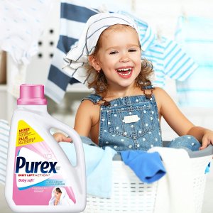 史低价：Purex 婴幼儿专用洗衣液 2.26 L 专为宝宝柔软肌