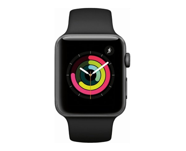 Watch Series 3 GPS 42mm Space Grey Aluminium Case with Black Sport Band