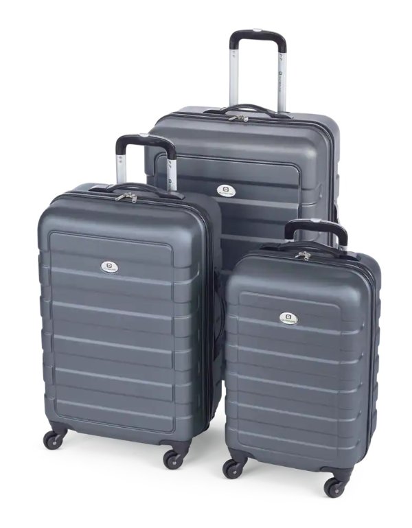 3 件套硬质万向轮旅行行李箱套装