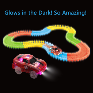 闪购：Mibote 夜光赛车道+LED电动赛车套装