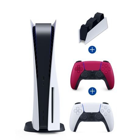 PS5 次时代游戏主机 光驱版 套装+额外手柄+充电桩套装