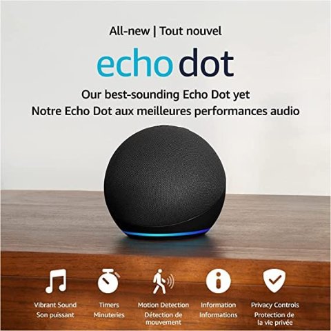 Amazon Echo & Alexa 设备大促- 语音助手低至6.2折$44.99 Echo Dot 5代