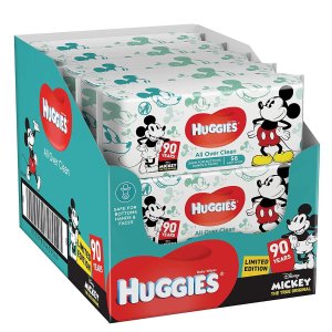Huggies 迪士尼限定款婴儿湿巾好价囤 56抽x10包
