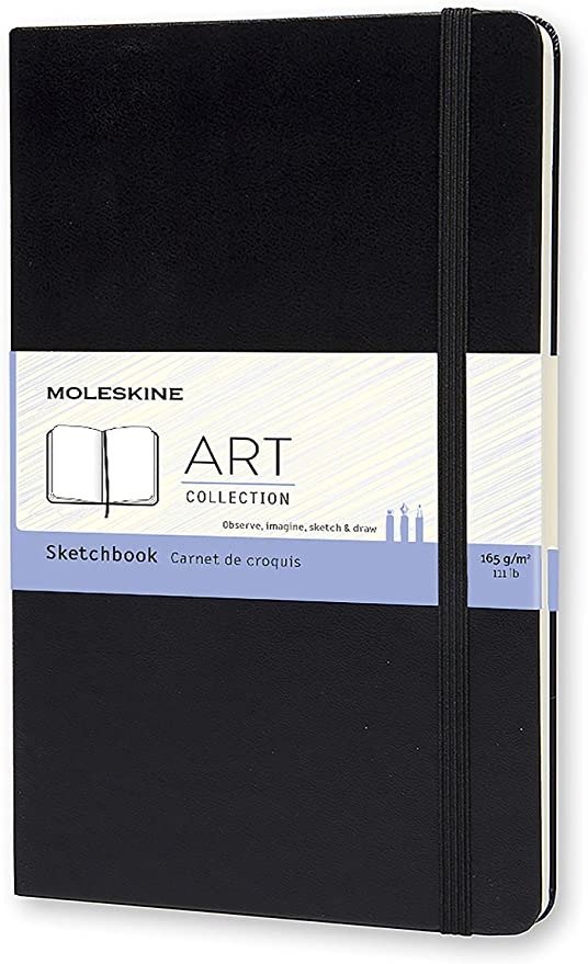 经典硬壳笔记本- Sketchbook - Large - Black, (QP063)