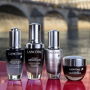 Lancome 护肤产品热卖 收小黑瓶、粉水、眼霜套装