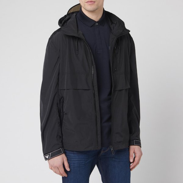 Men's Light Popover Jacket - Black