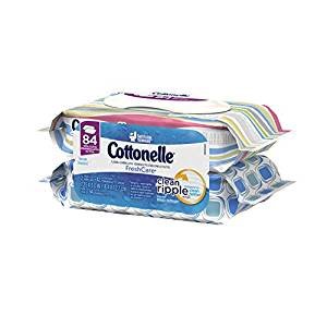 Cottonelle 清洁纸巾替换装，2包装84张