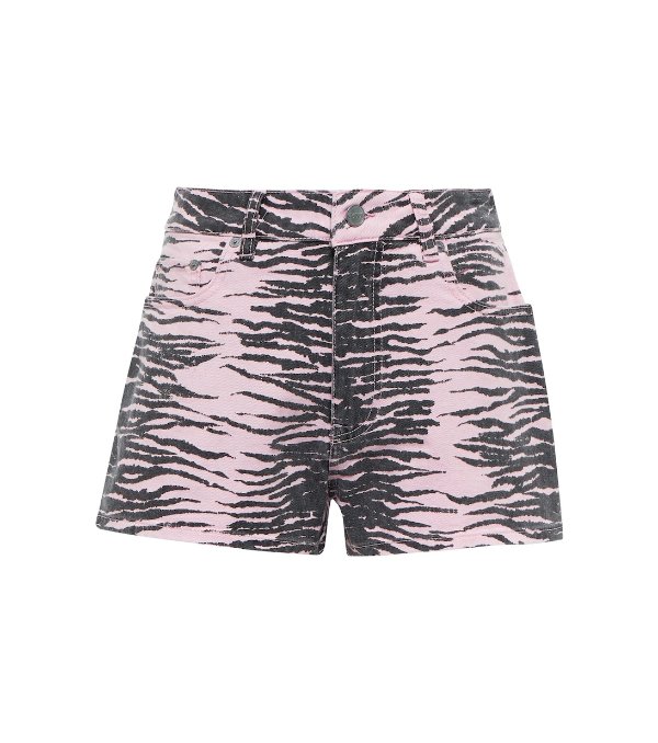 粉色豹纹短裤