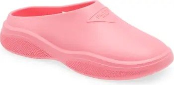 粉色logo拖鞋