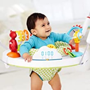 史低价：Skip Hop 可折叠婴儿跳跳椅 伴随音乐 360度旋转起来