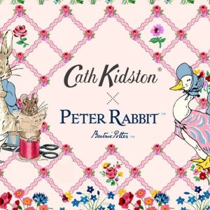€18起收！高颜值包包、餐具Cath Kidston官网 X Peter Rabbit联名 英伦碎花搭配小兔兔