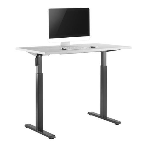Manual Sit to Stand Adjustable Desk Riser Frame (Table Top Not Included), Black - PrimeCables®