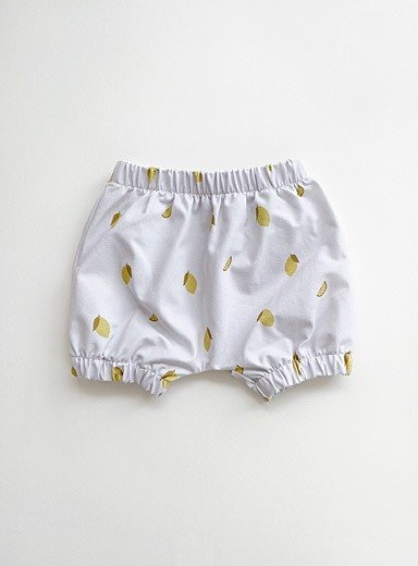 柠檬印花灯笼裤