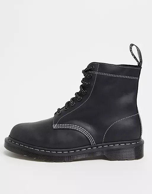 1461 8 eye pascal boots in black