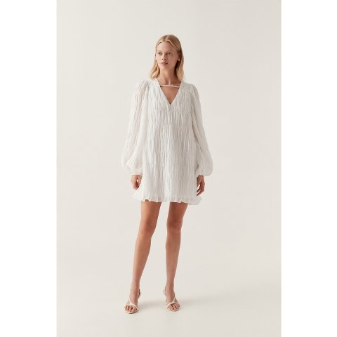Evelina Ruched Mini Dress Evelina Ruched  455.00  |