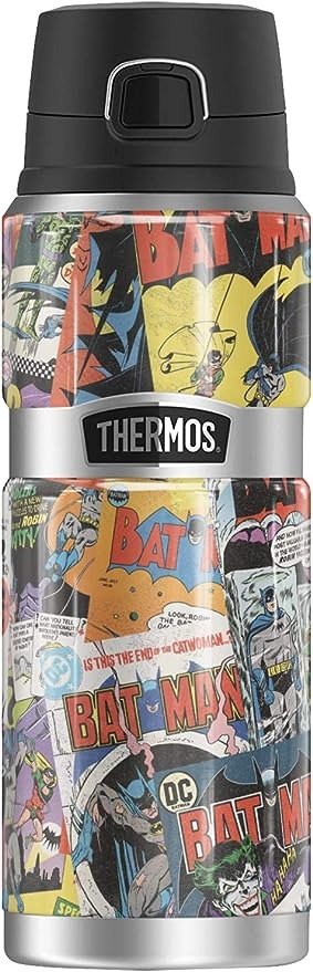蝙蝠侠漫画拼贴, 24oz, 不锈钢保温杯