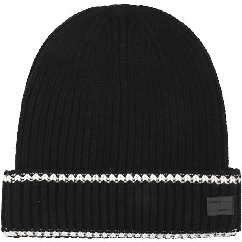 黑色毛线帽
