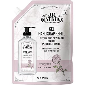 🥬白菜价🥬：J.R. Watkins 玫瑰花/芦荟绿茶 洗手液补充装超值！