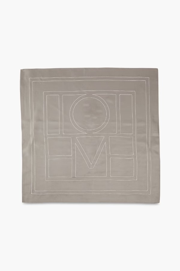 大象灰logo丝巾