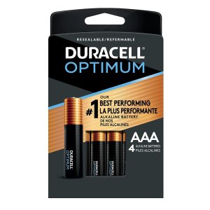 Duracell Optimum AAA 7号铜头碱性电池 4颗装