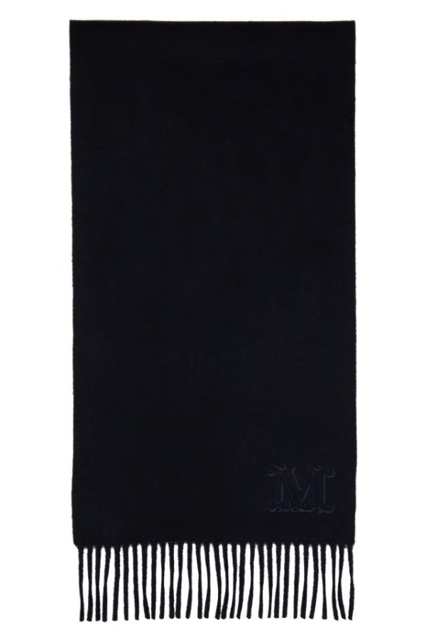 Navy M Monogram 围巾