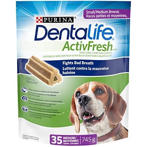 DentaLife ActivFresh 中型犬牙狗零食 35颗