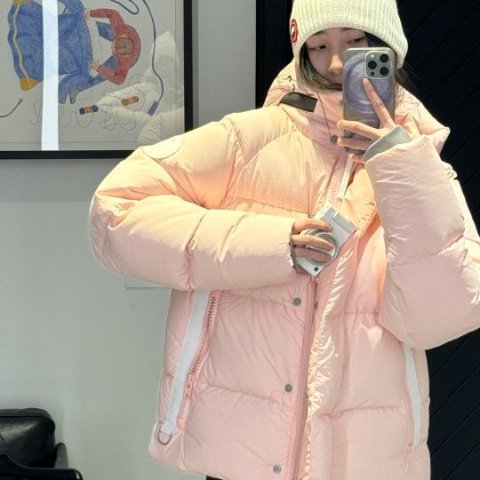 爆款走进现实长这样Canada Goose 超嫩奶呼呼羽绒服实拍🥛Junction太绝