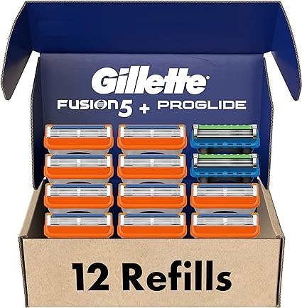 Gillette 男士剃须刀片补充装 12件套