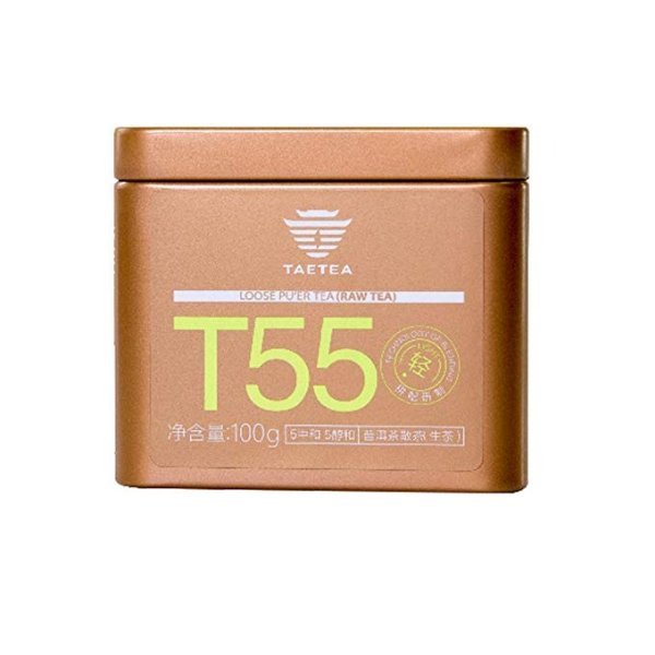 T55普洱茶生茶 铁盒装