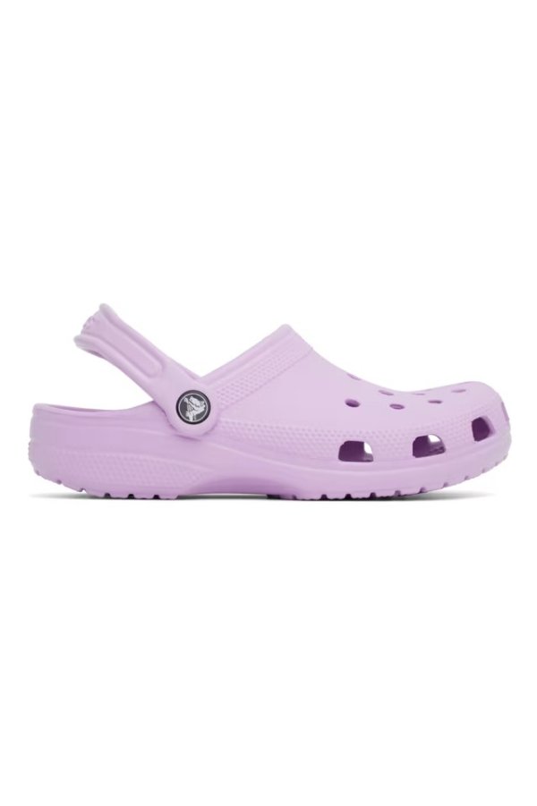 紫色 Classic 凉鞋