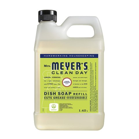 降价补货！Mrs. Meyer's 梅耶太太洗碗液补充装1.4L 柠檬马鞭草香味