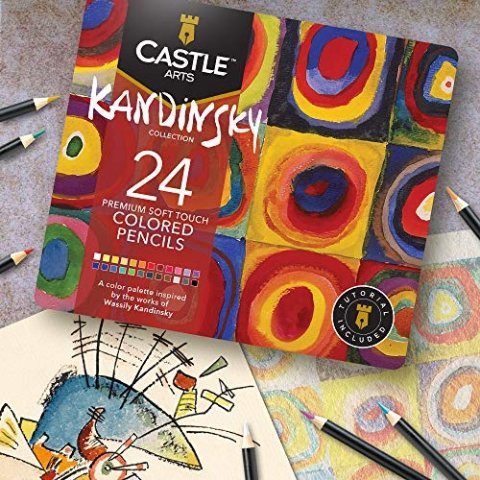 Castle Arts Monet Collection - 24 Premium Soft Touch Colored Pencils