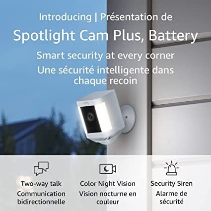 Spotlight Cam Plus 电池版 聚光灯户外摄像头2022