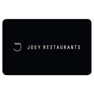 折扣码 JOEYJoey Restaurants 礼卡