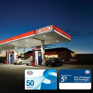 Esso $50电子加油卡+$100电子省油卡特价