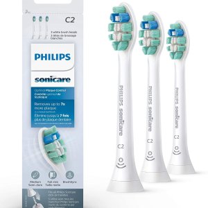 Philips 飞利浦 原装电动牙刷替换刷头3支装 HX9023/92可用