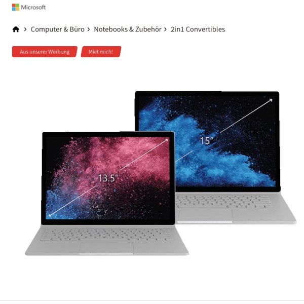 Surface Book 2 （i5, 8GB, 256GB）