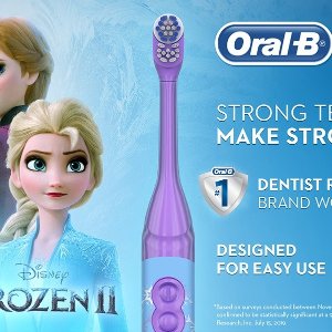 Oral-B 儿童电池型牙刷 迪士尼冰雪奇缘 适合3岁+小公主