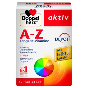 Doppelherz 双心 A-Z维他命补剂 盒装 提供多种重要营养素的全面供应