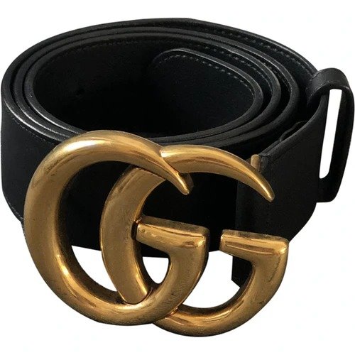 GG Buckle leather belt 83 Gucci
