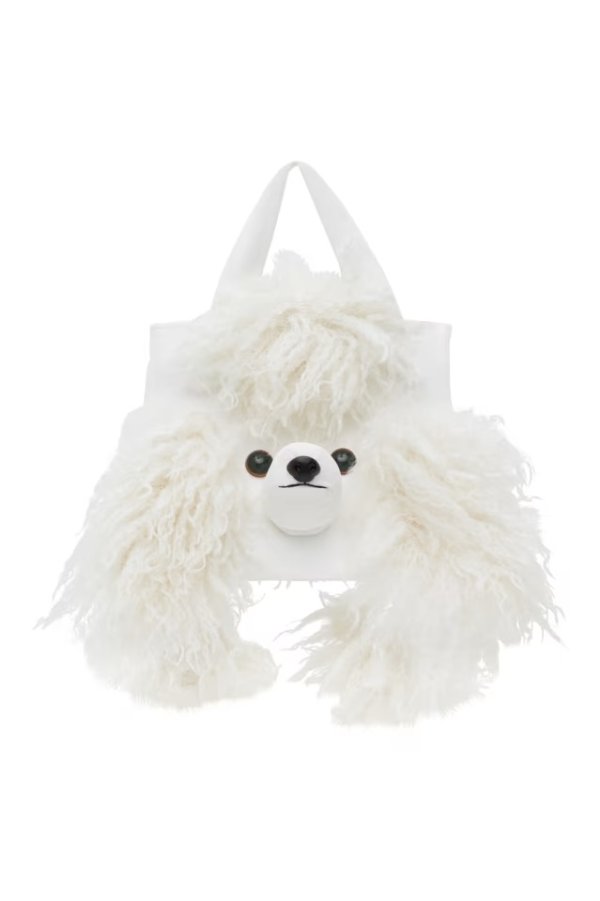 SSENSE 独家发售白色 Poodle 手提包