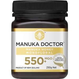 Manuka Doctor- MGO 550+ Manuka Honey Monofloral, 100% Pure New Zealand Honey. Certified. Guaranteed. RAW. Non-GMO (250grams) (250, Grams)