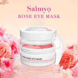 Saimyo 视黄醇+胶原蛋白 粉红玫瑰眼膜60片 对抗眼袋黑眼圈