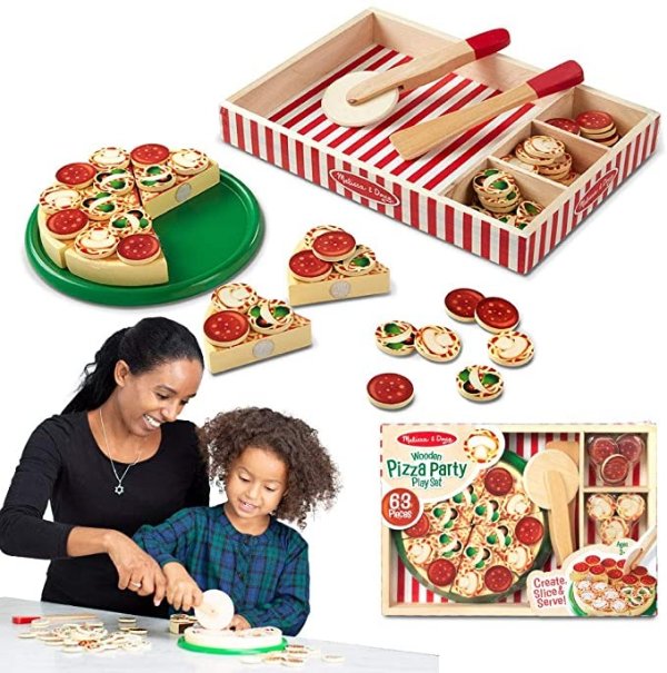 Melissa & Doug 木质披萨玩具
