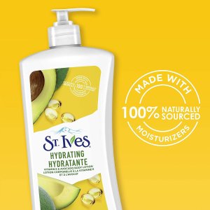 白菜价：St. Ives 牛油果VE保湿身体乳液600ml 100％天然