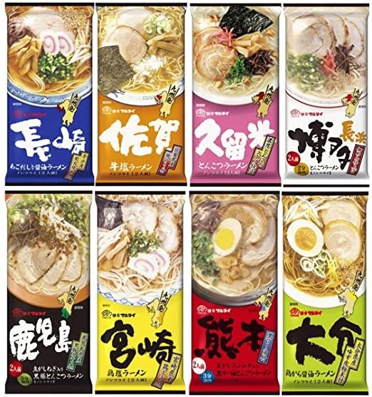 TONKOTSU Ramen 8 Types × 2 Meals 日式拉面大礼包