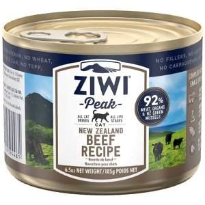 ZiwiPeak12盒装 €4.8/罐猫猫牛肉罐头185 g