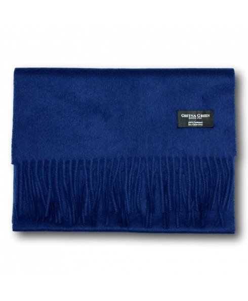 深蓝色羊绒围巾