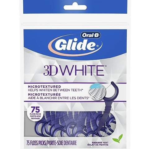 🥬白菜价🥬：Oral B Glide 3D美白亮采薄荷牙线75支 口腔健康不伤牙龈