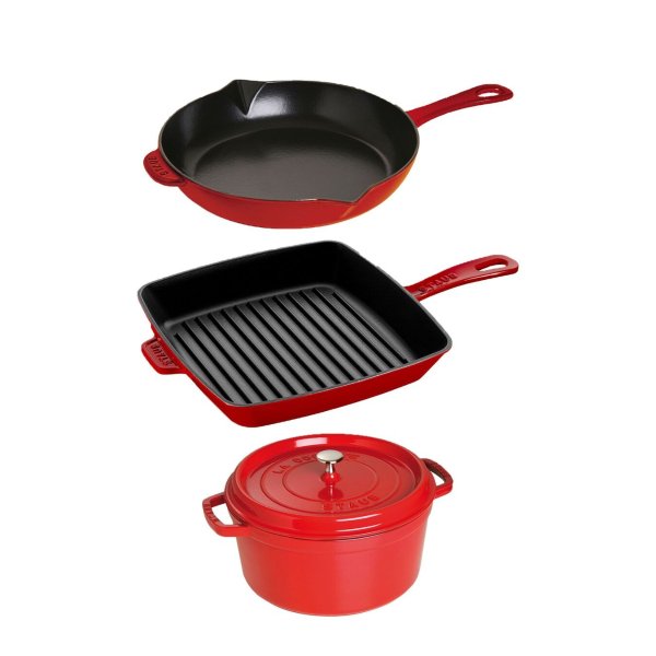 Staub 铸铁锅具4件套